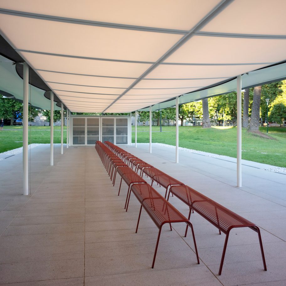 MPavilion 2019 by Glenn Murcutt in Melbourne, Australia