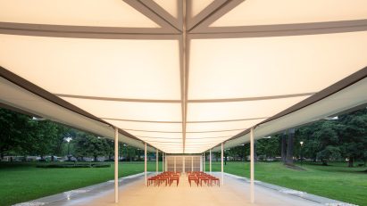 MPavilion 2019 by Glenn Murcutt in Melbourne, Australia