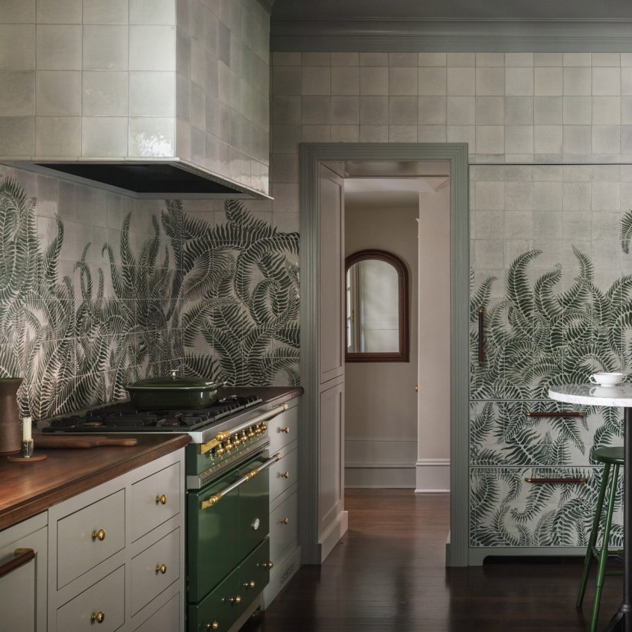 Jessica Helgerson uses “moody, green, lush” palette for Portland home renovation