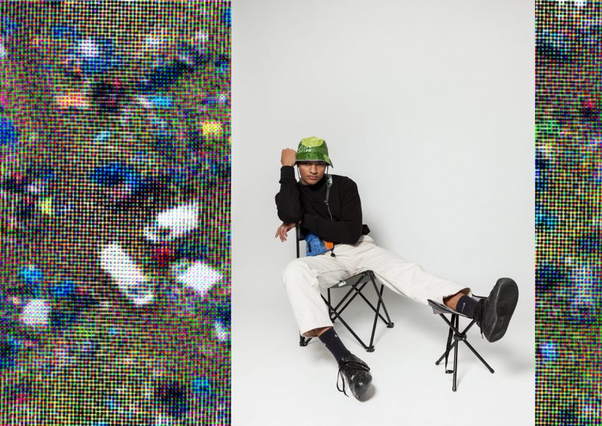 Tuo Lei designs DIY streetwear from festival tents to be kept as souvenirs