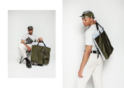 Tuo Lei designs DIY streetwear from festival tents to be kept as souvenirs