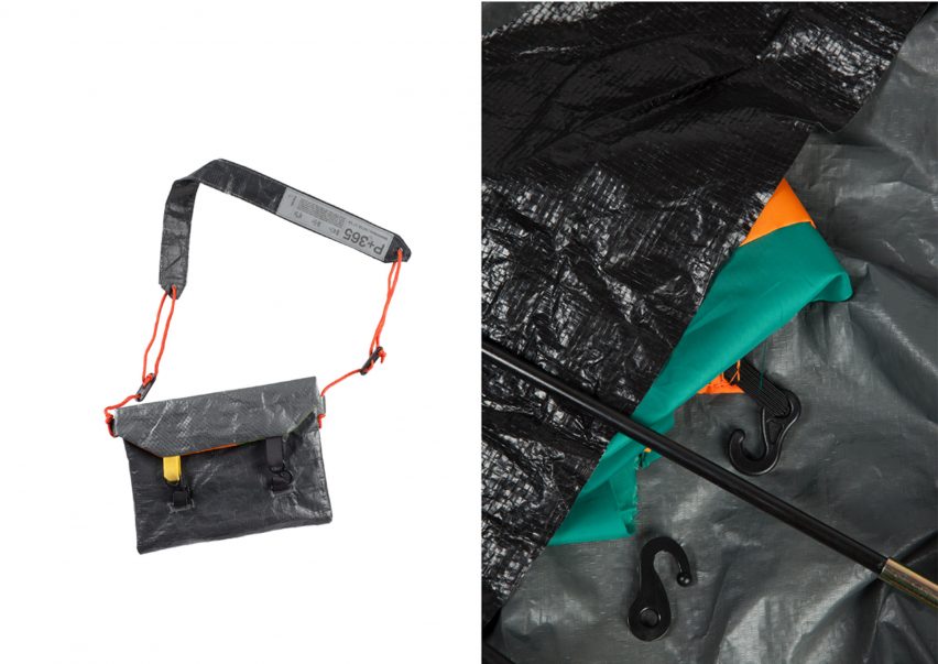 Tuo Lei designs DIY streetwear from festival tents to be kept as souvenirs
