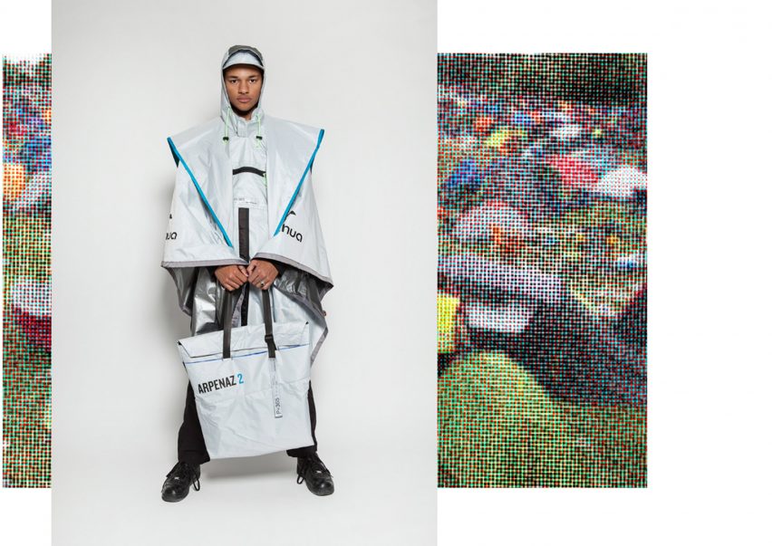 Tuo Lei designs DIY streetwear from festival tents to be kept as souvenirs