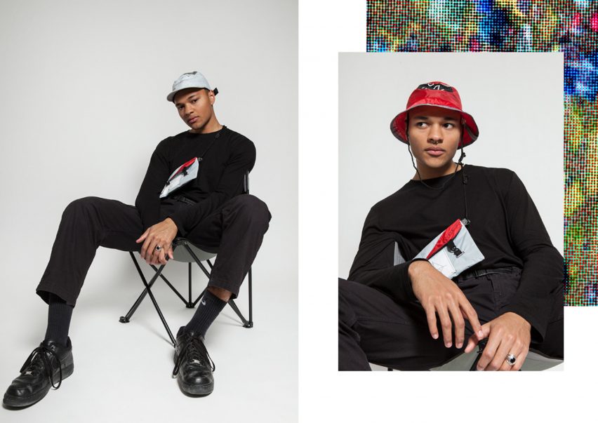 Tuo Lei designs DIY streetwear from festival tents to be kept as souvenirs