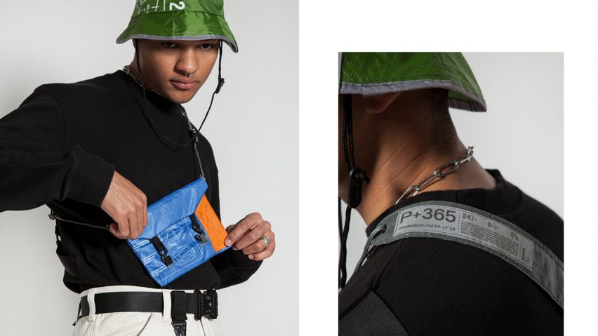 Tuo Lei designs DIY streetwear from festival tents to be kept as souvenirs