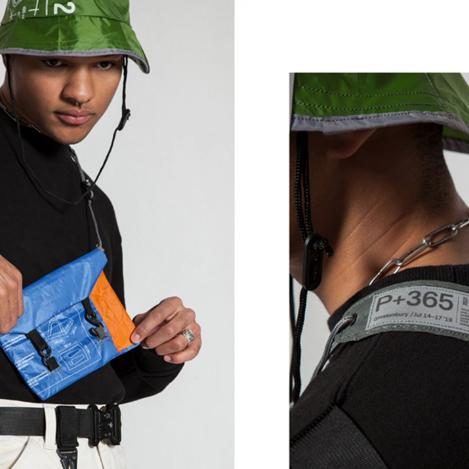 Tuo Lei designs DIY streetwear from festival tents to be kept as souvenirs