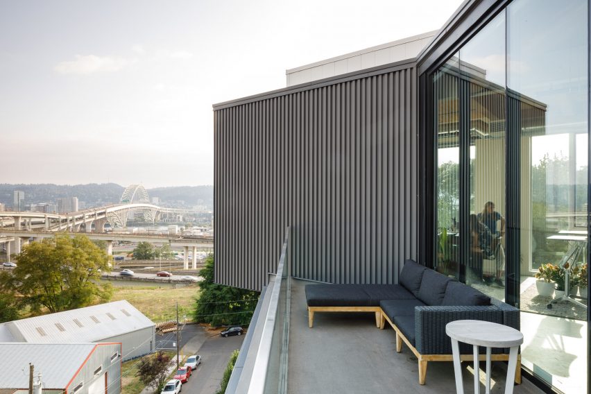 Portland Flatiron Building by Works Progress Architecture