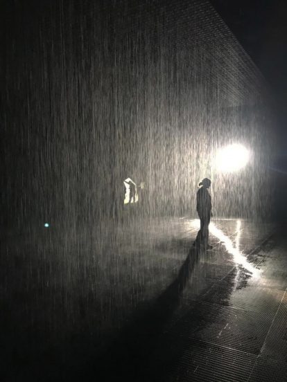 Rain Room by SpaceContinuum Design Studio and Shape Architects in Sharjah, UAE