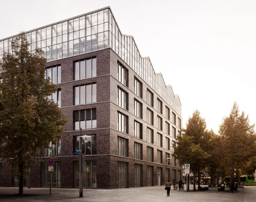 Rooftop Greenhouse offices by Kuehn Malvezzi