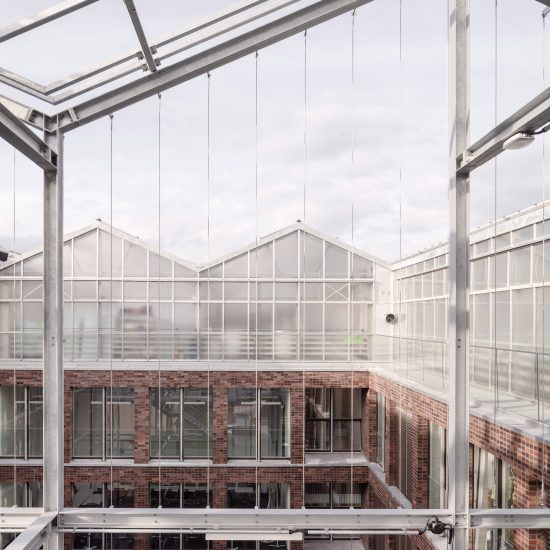 Rooftop Greenhouse offices by Kuehn Malvezzi