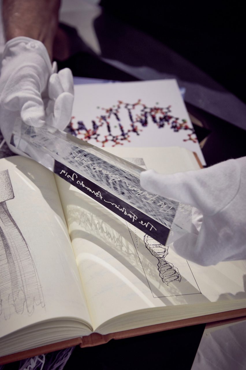 Ross Lovegrove creates crystal trophy with internal double helix for Fashion Awards 2019