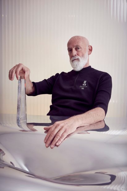 Ross Lovegrove creates crystal trophy with internal double helix for Fashion Awards 2019