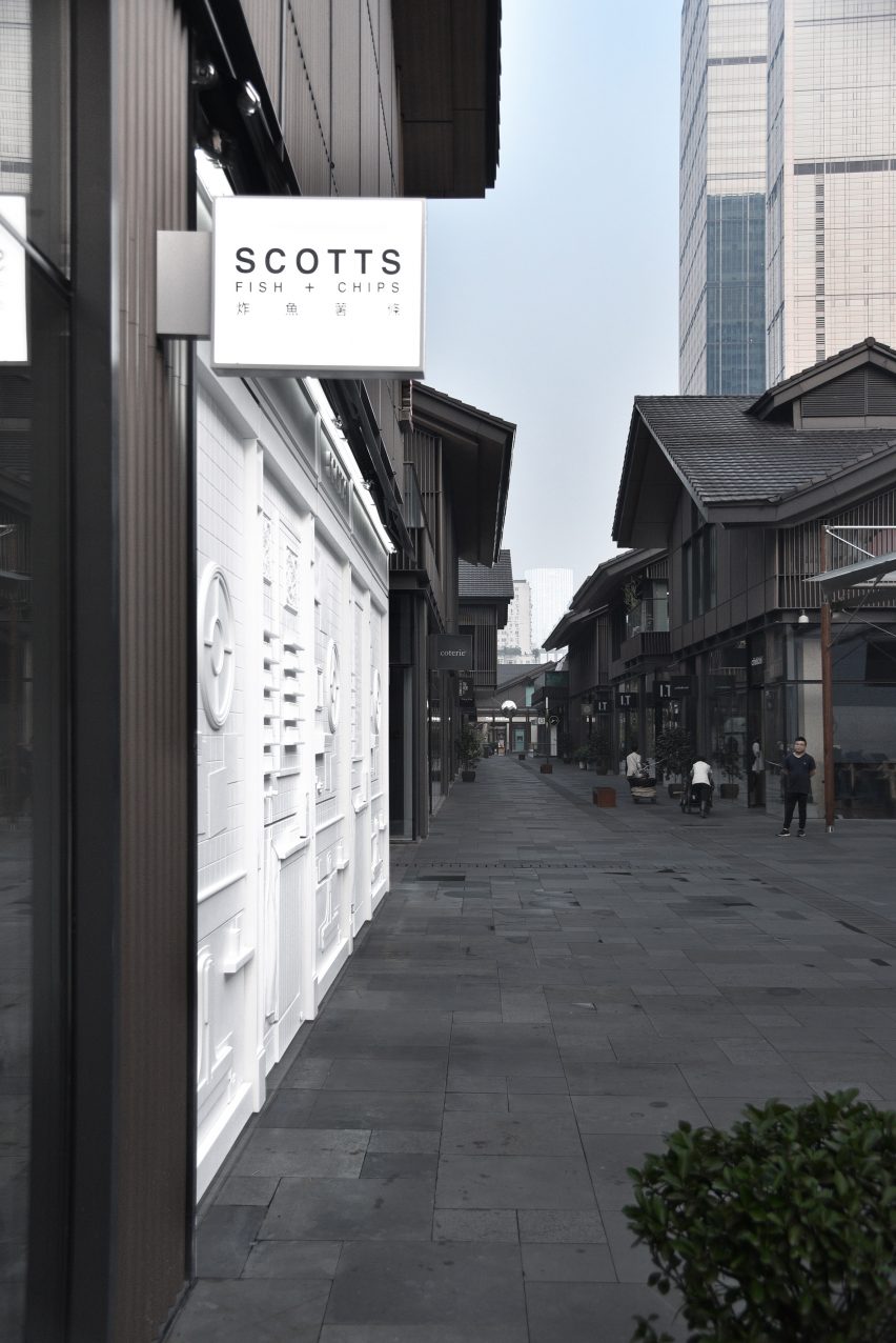 Scott's fish and chip shop, Chengdu, designed by Unknown Works