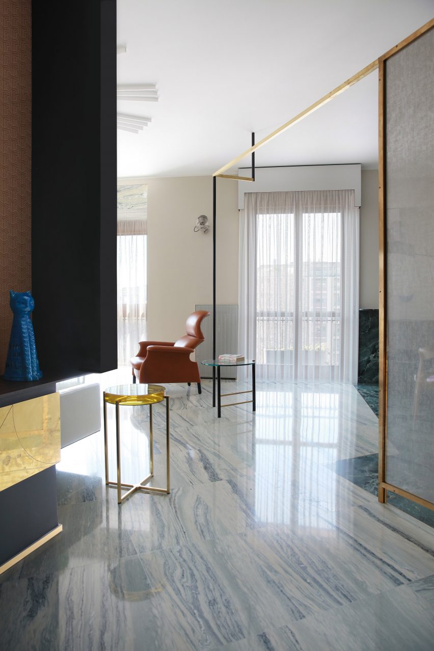 Teorema Milanese apartment, designed by Marcante Testa