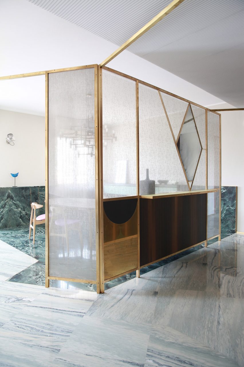 Teorema Milanese apartment, designed by Marcante Testa