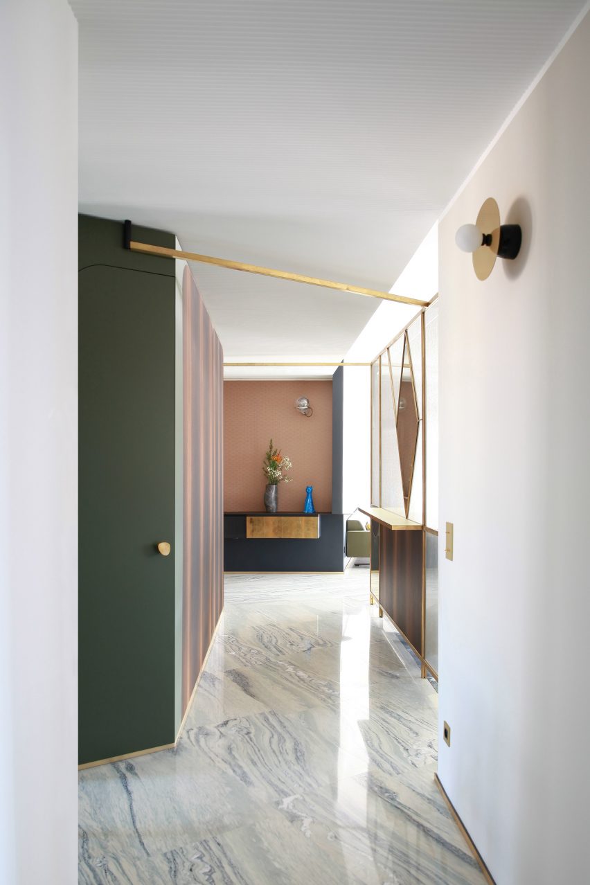 Teorema Milanese apartment, designed by Marcante Testa
