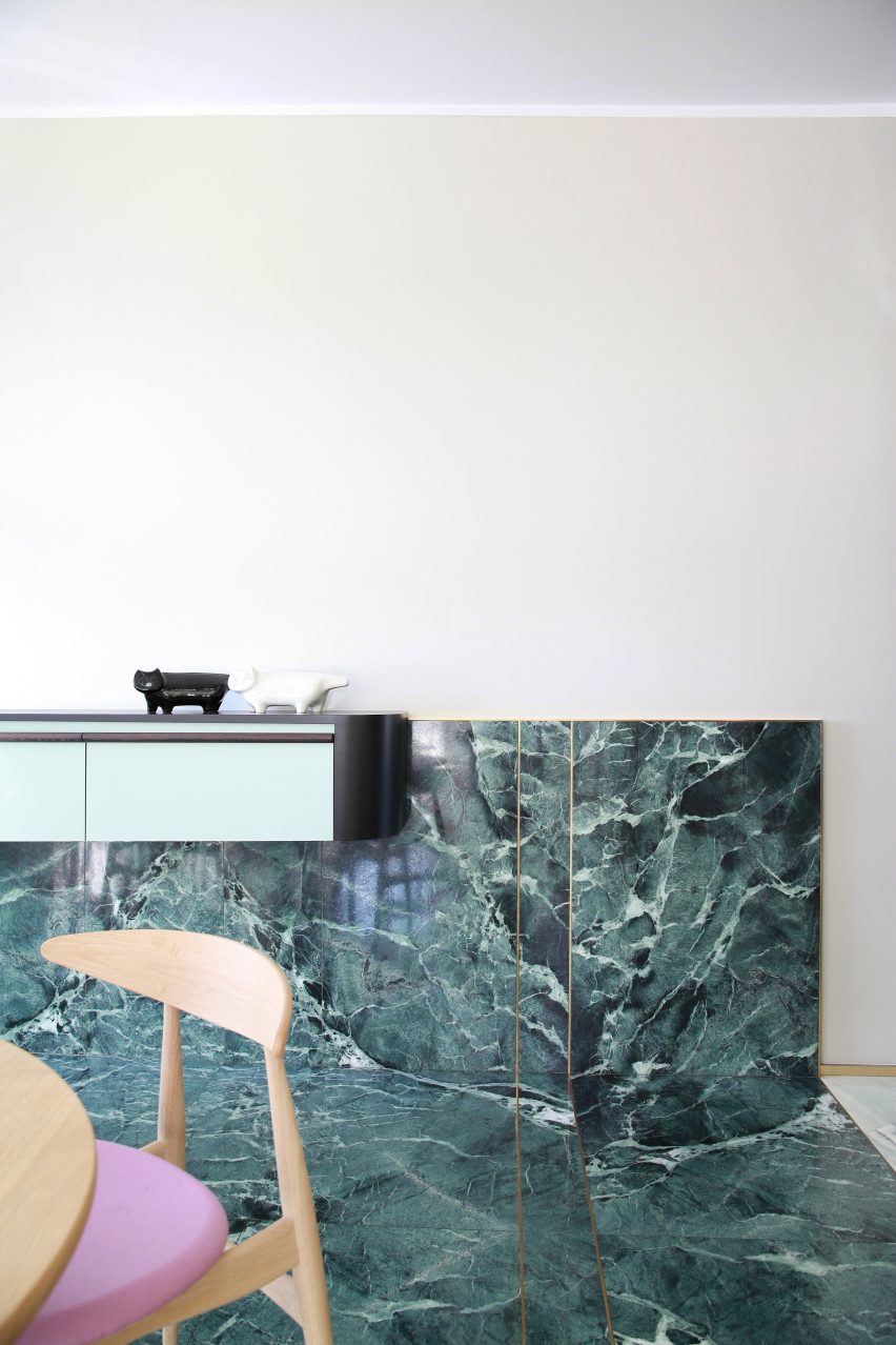 Teorema Milanese apartment, designed by Marcante Testa