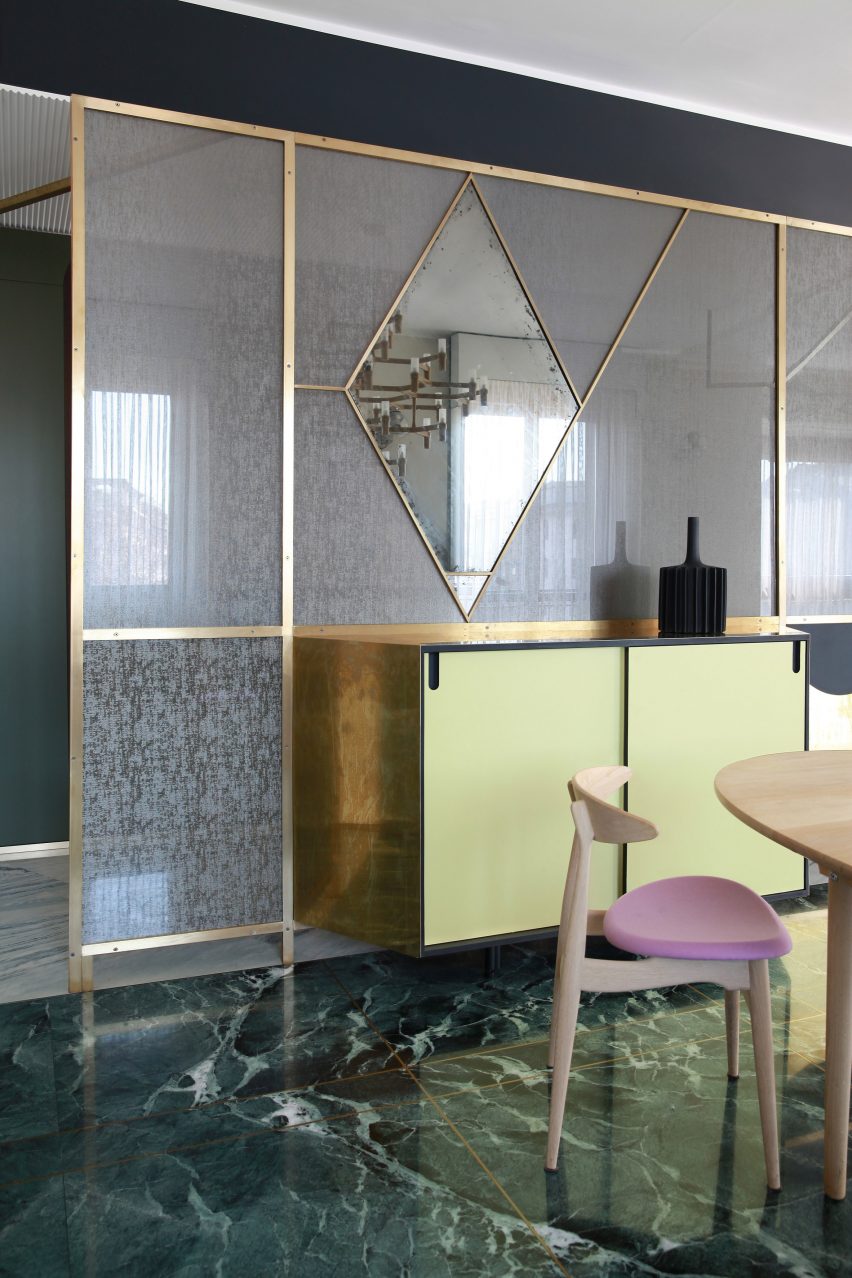 Teorema Milanese apartment, designed by Marcante Testa