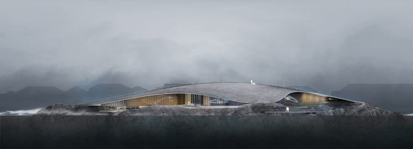 The Whale by Dortre Mandrup in Andenes, Norway