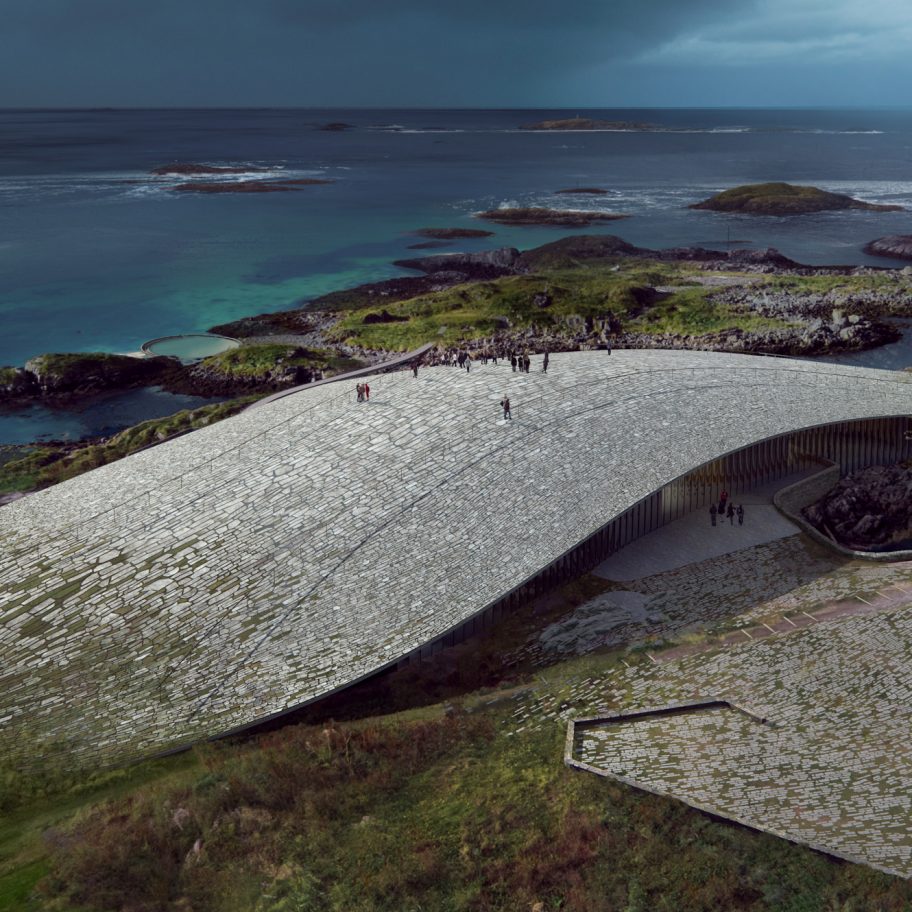 The Whale by Dortre Mandrup in Andenes, Norway
