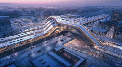 Ülemiste terminal by Zaha Hadid Architects and Esplan