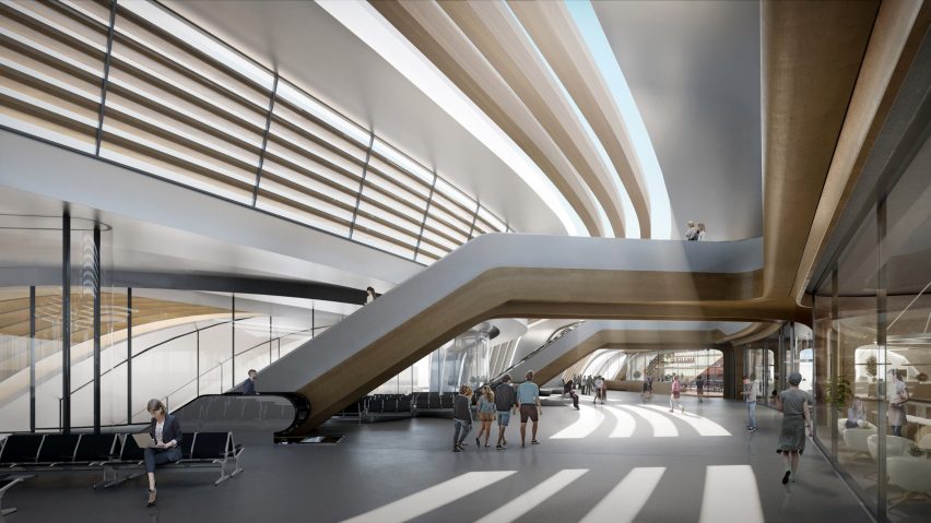Ülemiste terminal by Zaha Hadid Architects and Esplan