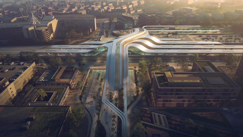 Ülemiste terminal by Zaha Hadid Architects and Esplan