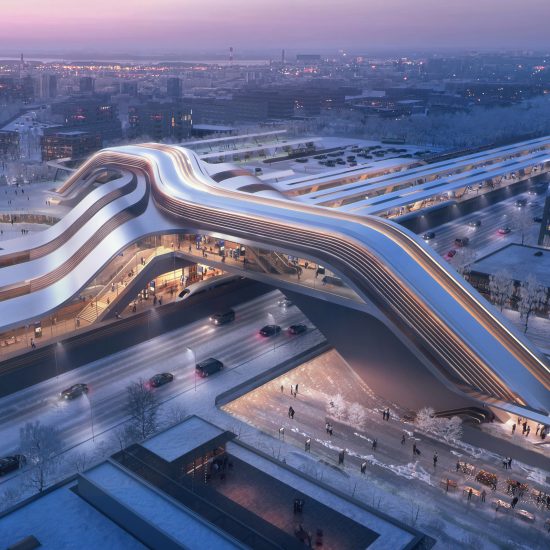 Ülemiste terminal by Zaha Hadid Architects and Esplan