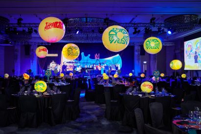 Design Trust gala 2019 designed by Archigram
