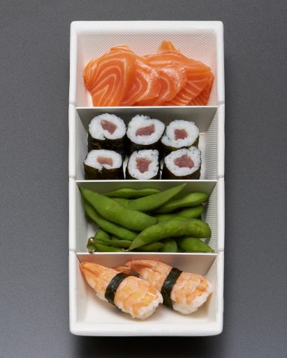 Anna Piasek makes Bento-style cellulose packaging for takeaway food