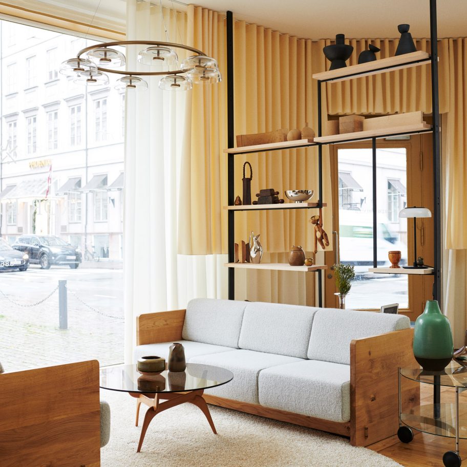 Brdr Kruger showroom in Copenhagen by Bunn Studio