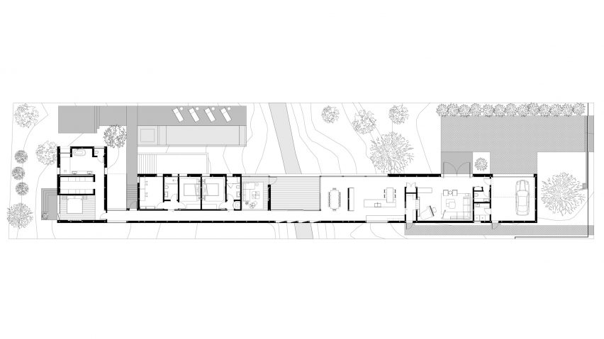 Bridge House by Dan Brunn Architecture Plan