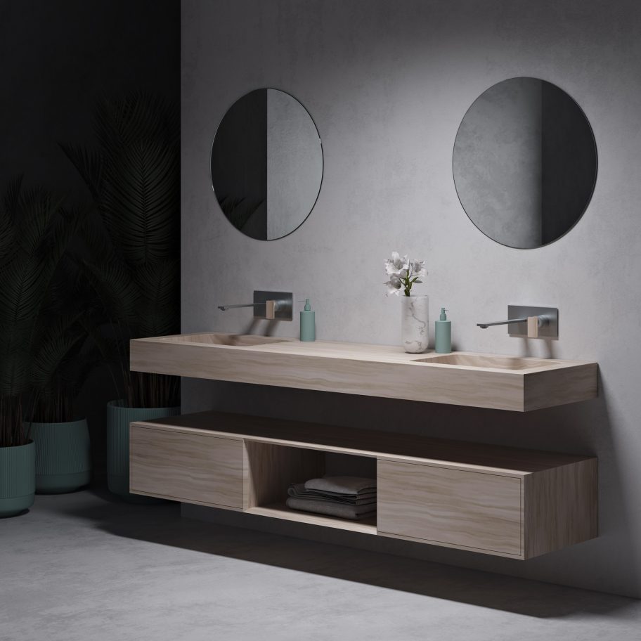 Corian colour collection by luxury bathroom retailer Riluxa