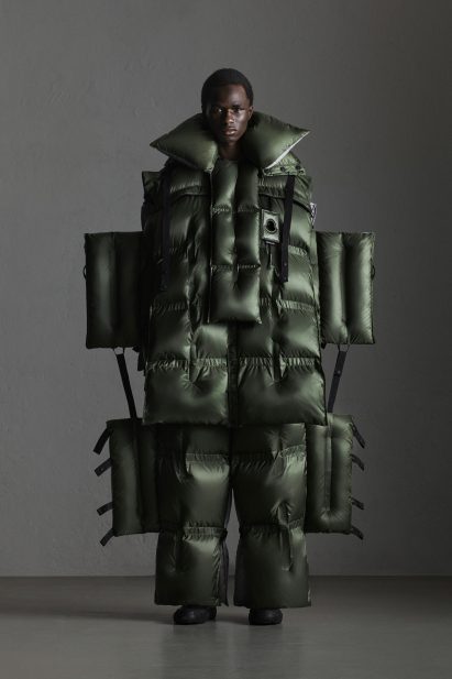 Craig Green's Moncler Genius puffer suit can be rolled up like sleeping bag