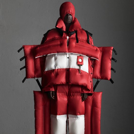 Craig Green's Moncler Genius puffer suit can be rolled up like sleeping bag