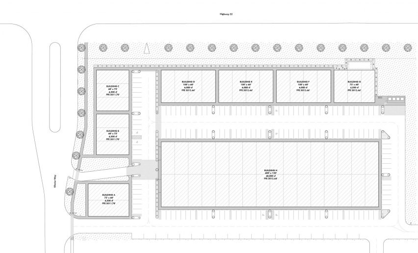 Emerald Workshops by Paul Anderson Site Plan