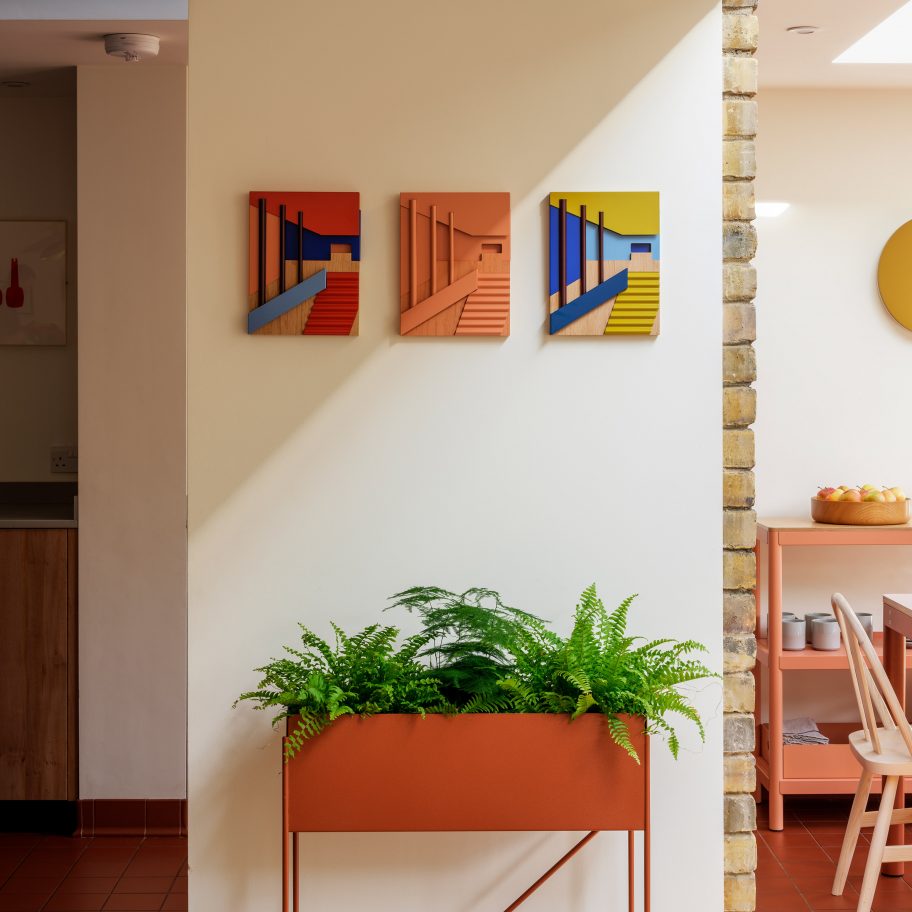 Emily Forgot uses furniture-making processes for architectural wall art