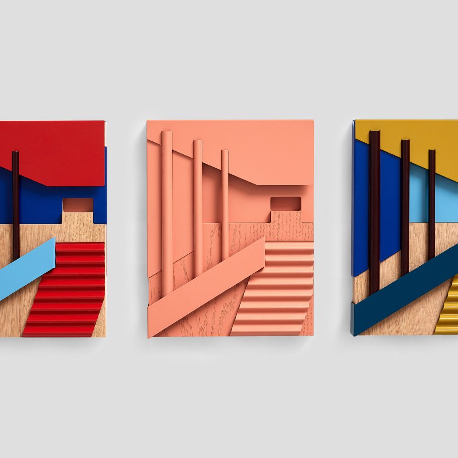 Emily Forgot uses furniture-making processes for architectural wall art