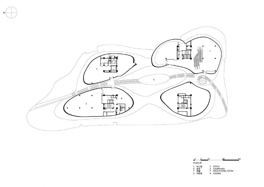 First floor plan of Liyang Museum Floating Melodies by CROX