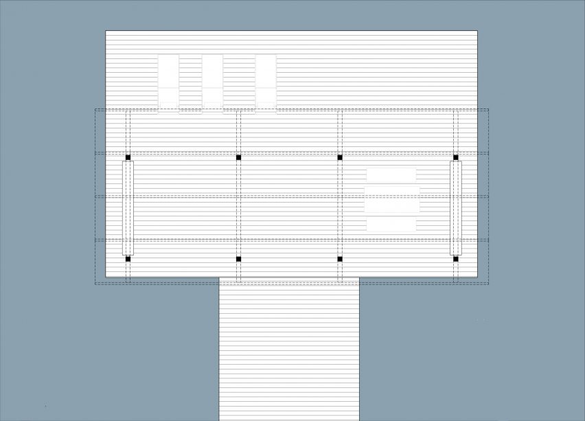 Floating Pavilion by Bruno Rossi Roof Plan