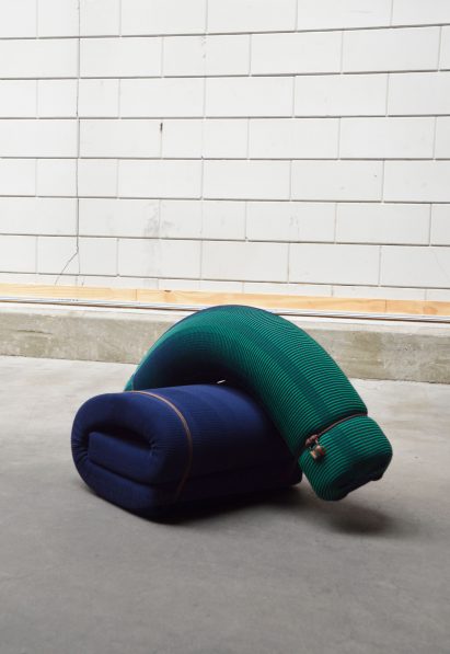 Floor Skrabanja designs 3D-knitted seats that use no staples or stitches