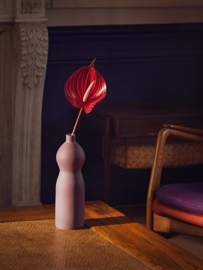 Goodmoods' handmade sandstone bottles are a "satire of our plastic use"