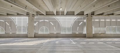Lego car park in Billund by CEBRA 