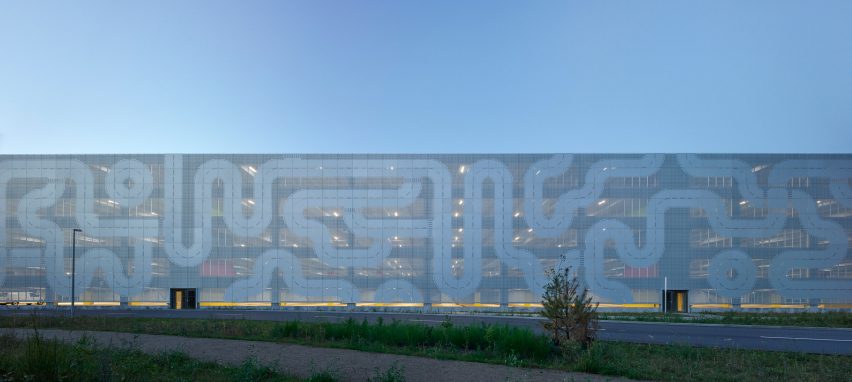Lego car park in Billund by CEBRA 