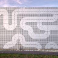 Lego car park in Billund by CEBRA 
