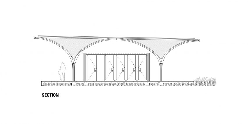 Section A of Marsden Park Pavilion by CHROFI