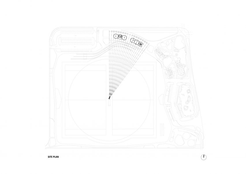 Site plan of Marsden Park Pavilion by CHROFI