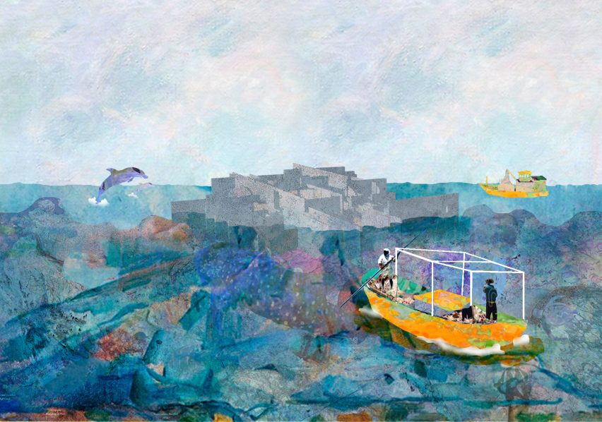 Mazatlán Aquarium by Tatiana Bilbao collage