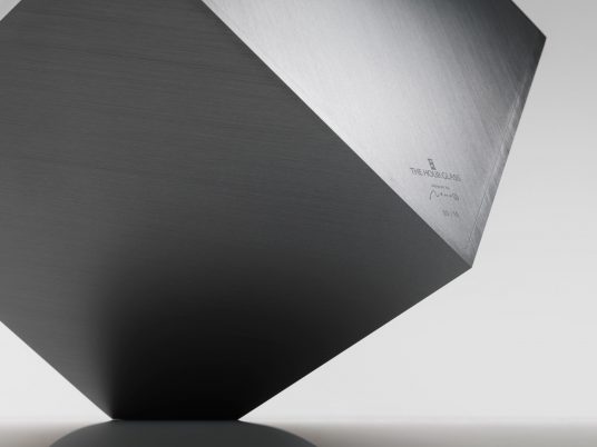 Nendo's Cubic Clock only reveals "its true form" twice per day