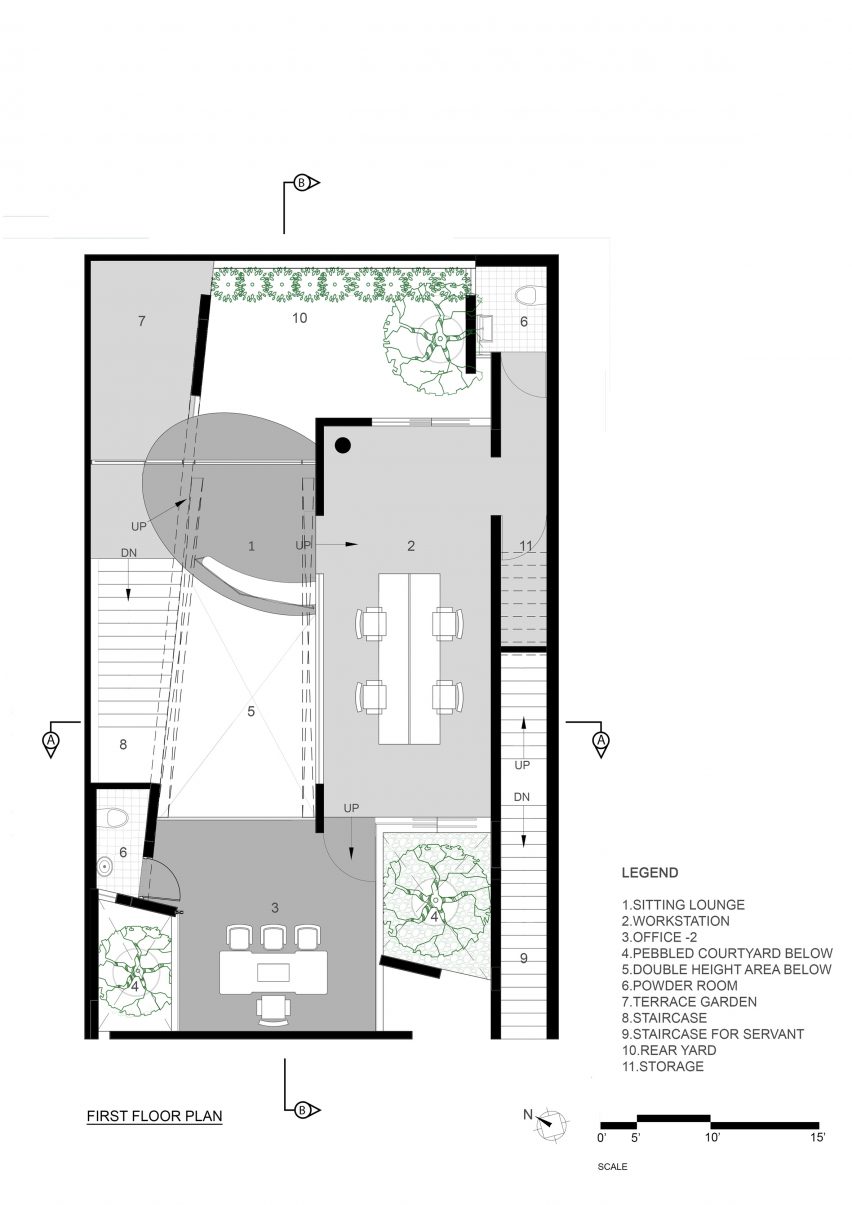 First floor plan of Office 543 by Charged Voids